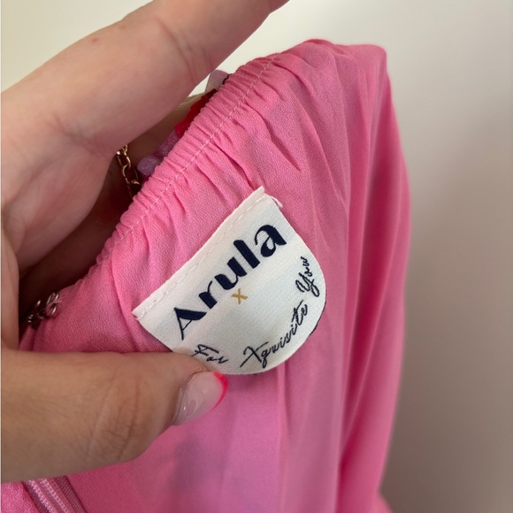 Arula Pink Floral Midi Dress - Picture 4 of 4